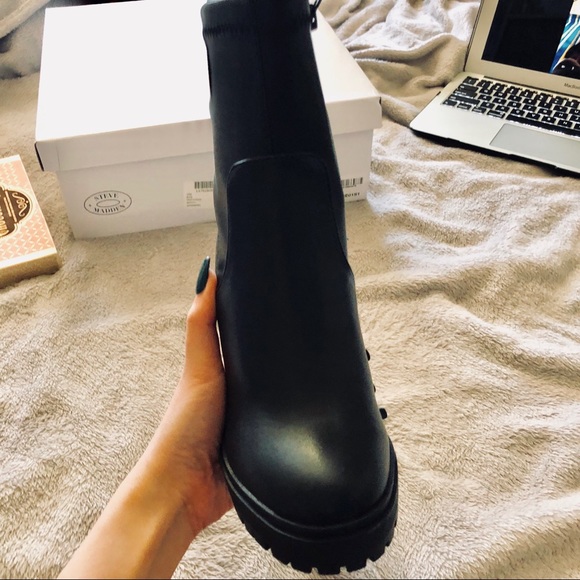 Steve Madden Legend Sock Boots - Picture 5 of 8